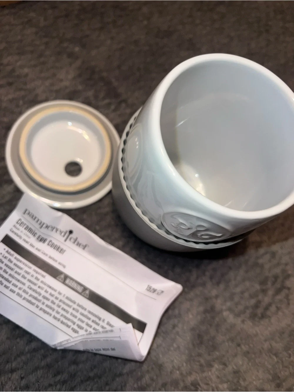 Pampered Chef Ceramic Egg Cooker - New in Box
